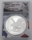2021 W $1 Silver American Eagle Type II PR69 ANACS Advance Release #090 of 933