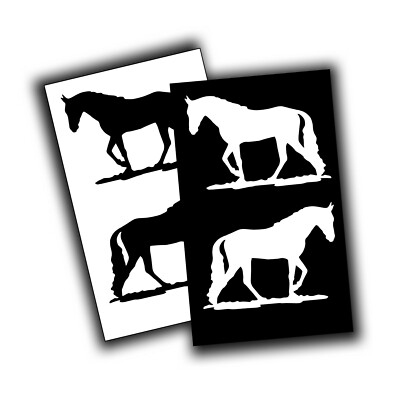 4X TENNESSEE WALKER Trotter Decal for truck trailer tack box wall or mailbox 