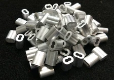 5/64 ALUMINUM DOUBLE FERRULES TRAPPING SNARE BEAVER COYOTE SURVIVAL SNARES