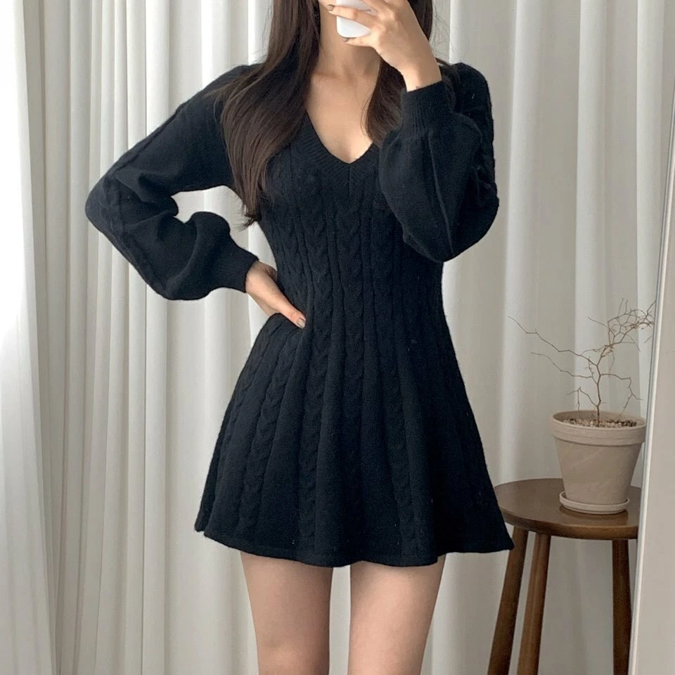 Summer korean dress midi black dress for woman Casual fitted dresses for  women formal dress elegant | Shopee Philippines