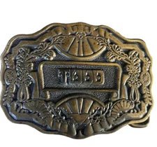 Vintage Belt Buckle "Todd” Name Brass Oden Inc. Western Cowboy 1970's