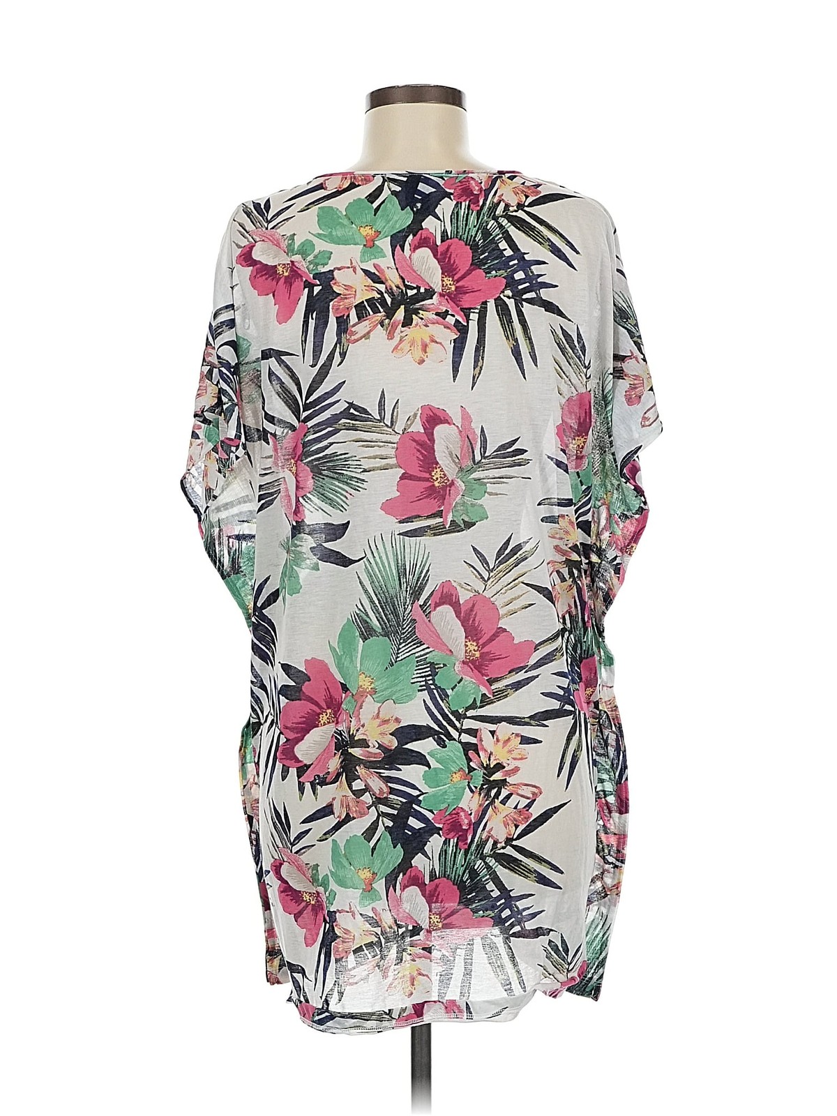 H&M Women White Casual Dress M thumbnail 2