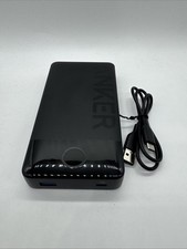 Anker - Power Bank 20,000mah, 15W, USB USB-C Input/Output - Black