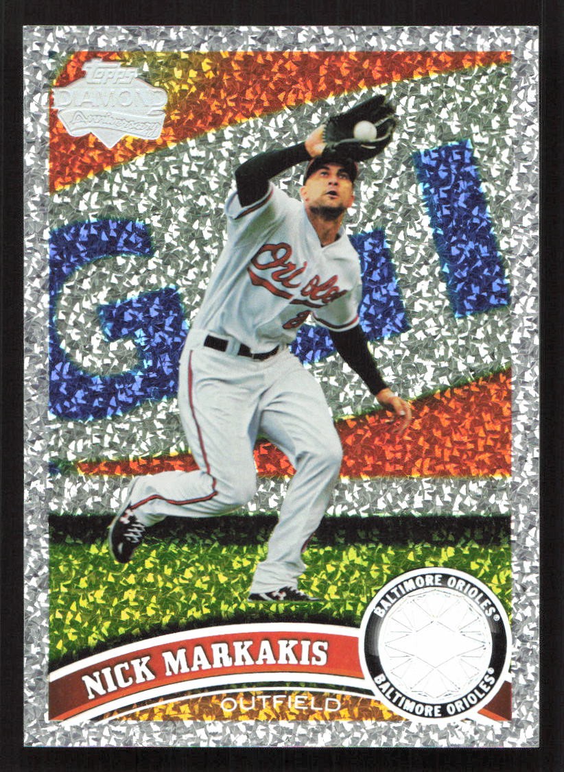 2011 Topps Nick Markakis Diamond Anniversary #195 Card