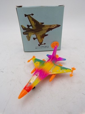 90's Super Dyna Flites Diecast F-16 Fighting Falcon Hot Wings Fluorescent MIB 1