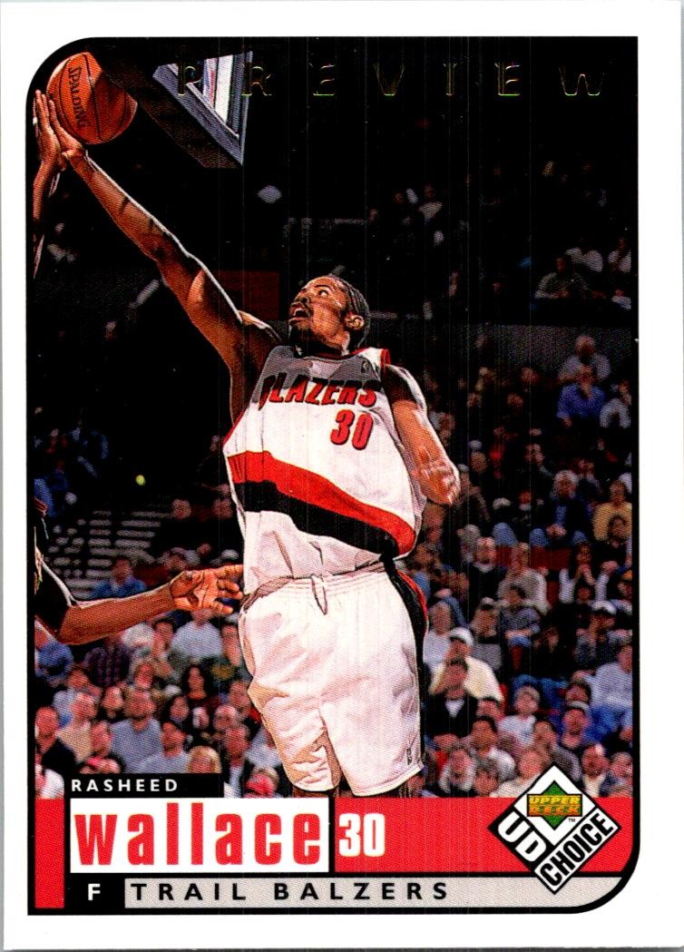 1998-99 UD Choice Preview #118 Rasheed Wallace