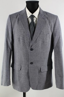 DeFacto Studio blau-weißes Sakko Gr.52/L reine Baumwolle Top Zustand