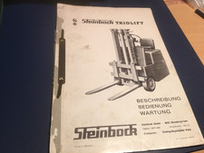 Steinbock Elektro- Stapler TRIOLIFT, Beschreibung-Bedienung-Wartung Ausgabe 1969