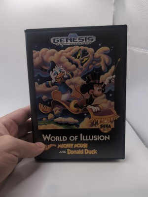#ad #ad World of Illusion Mickey Mouse amp; Donald Duck Sega Genesis Complete in Box $44.00