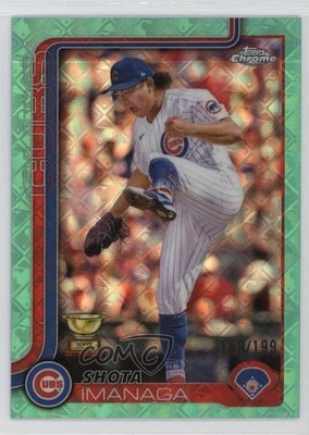2025 Topps Chrome Logofractor Edition Aqua Refractor 149/199 Shota Imanaga 13ql