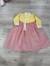Girls Hanbok Korean Traditional Dress Costume Handmade Made In Korea Size 5