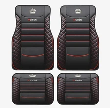 4pcs Set Front Rear Car Truck Floor Mats-Universal Fit Car Truck SUV All Weather
