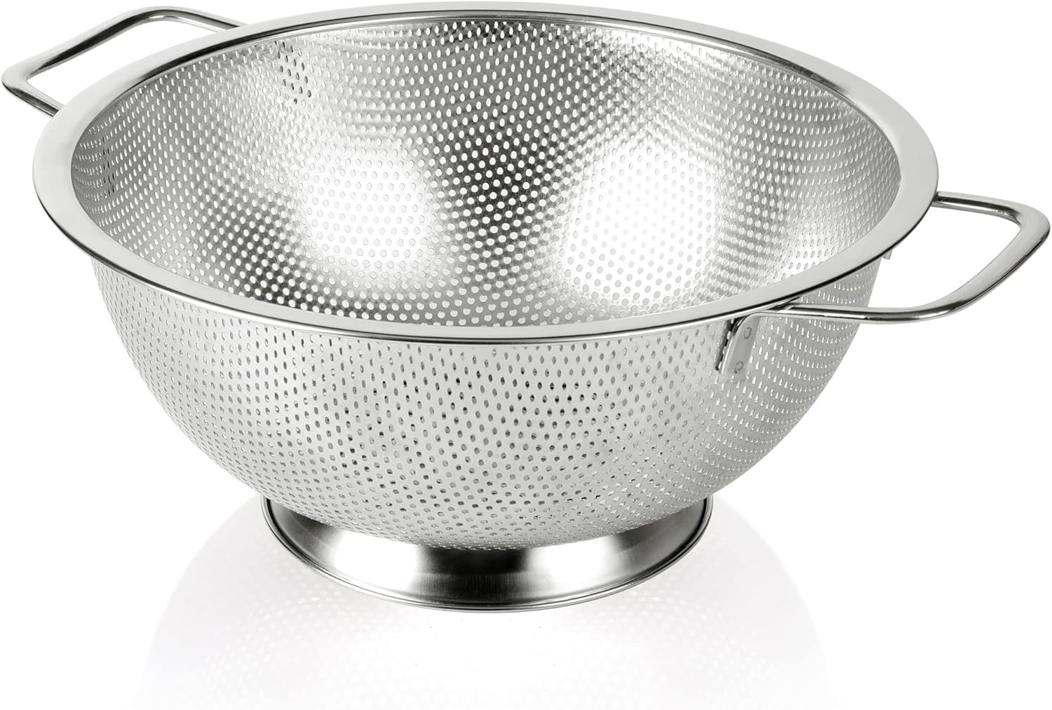 Colander Stainless Steel 5-Quart, Dishwasher Safe Strainer