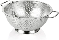 Colander Stainless Steel 5-Quart, Dishwasher Safe Strainer