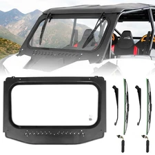 Vented Glass Windshield W/Dual Manual Wiper For Polaris RZR XP 1000/ 4 2024-2025