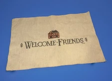 Welcome Friends Unframed Finished Cross Stitch Piece