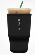 NEW 30-32 OZ SOK IT Java Sok Iced Coffee Cup Sleeve Cooler, Large, Black