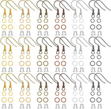 960PCS Earrings Making Supplies Kit with 240PCS Earring Hooks, 420PCS Jump Rings