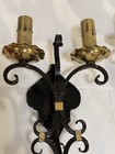 Stunning Vintage Spanish Revival Large Sconces - Iron & Brass - From 1936 Home — photo 4