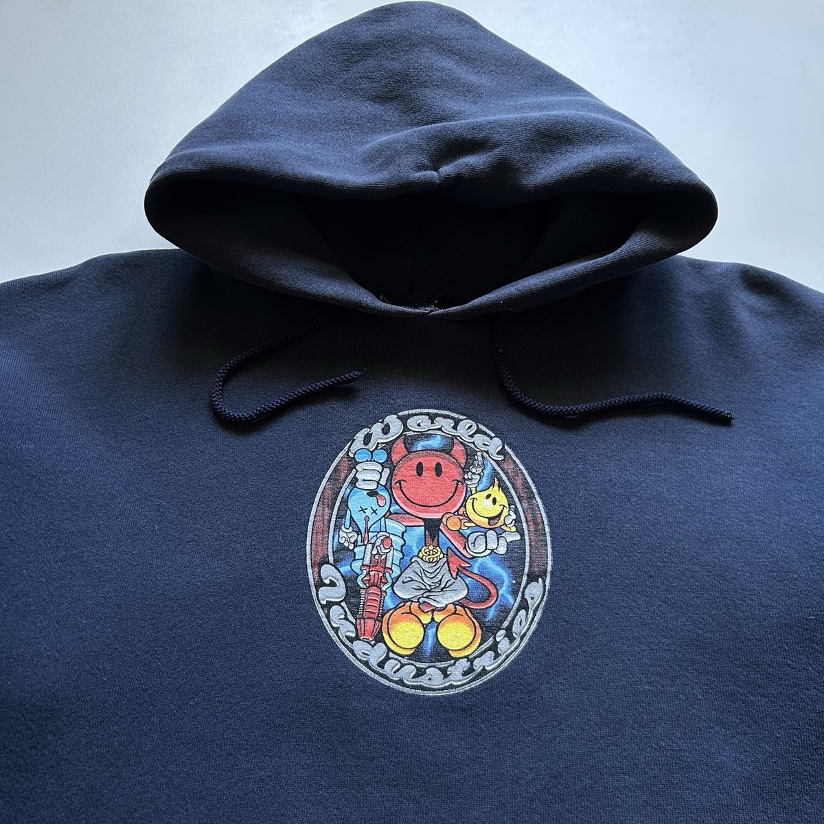 Vintage World Industries Hoodie Size XL 90s Skateboarding Wet 