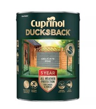 Cuprinol Paint 5L Ducksback Delicate Pine Matt Exterior Shed & Fence Non-Drip