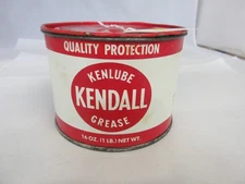 VINTAGE ADVERTISING KENDAL 1 LB GREASE AUTO OIL PETROLIANA  EMPTY   860-C