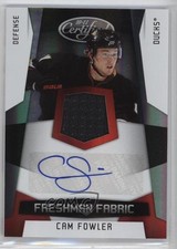 2010-11 Certified Freshman Fabric Mirror Red 24/100 Cam Fowler #191 7b5
