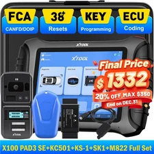 XTOOL X100PAD3 SE KC501 KS-1 SK1 M822 Key Programmer Full Set Diagnostic Tool