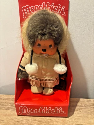 Peluche Monchhichi Kiki ALASKA esquimau Sekiguchi monkiki - Photo 1/2