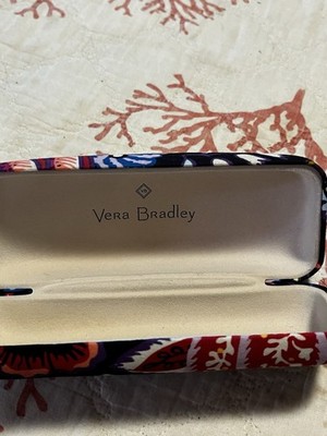 Vera Bradley Multicolor Hard Eyeglass Case for Women, Fits Glasses