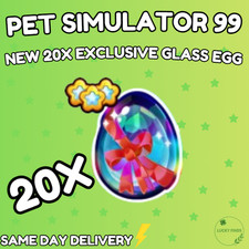 🔥💎 NUOVE 20X esclusive uova di vetro💎🔥PET SIMULATOR 99 - PIÙ ECONOMICHE!⚡💸