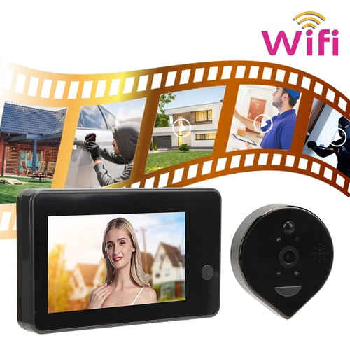 Bezprzewodowa przeglądarka drzwi Peephole wideo dzwonek do drzwi kamera 1080P 4,3 cala LCD Motion De FY - Zdjęcie 17 z 22