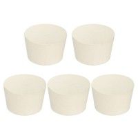 Feste Gummistopfen 11#, 5Er Pack Konische Labordichtung Gummistopfen, Weiß