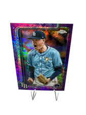 Pete Fairbanks 2025 Topps Chrome Purple Logofractor /250 #84 Rays