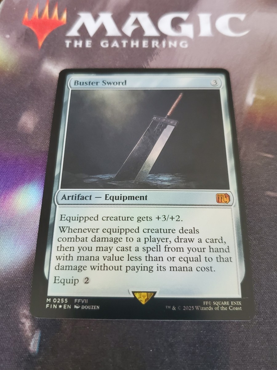 MTG FINALFANTASY バスターソード FOIL FOIL)(フルアート)バスターソード/Buster Sword《日本語》【FIN】