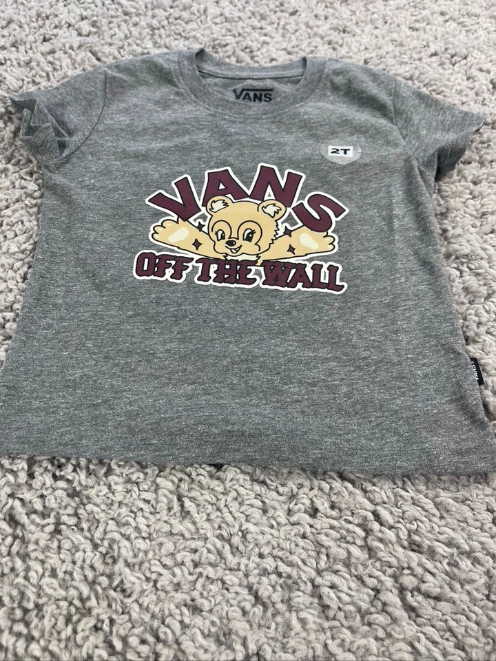 Camiseta gráfica Vans Off The Wall Bear talla 2 para niños pequeños Foto 2 de 4
