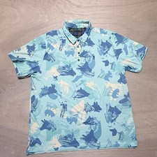 William Murray Polo Shirt Mens 3xl Happy Hands Club Golf Performance Aop 187 William Murray Polo Shirt Mens 3xl Happy Hands Club Golf Performance Aop 187
