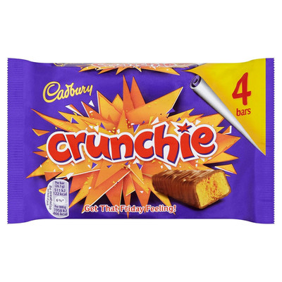 Crunchie (4 x 26.1g Chocolate Bars) 104.4g UK / British Chocolate