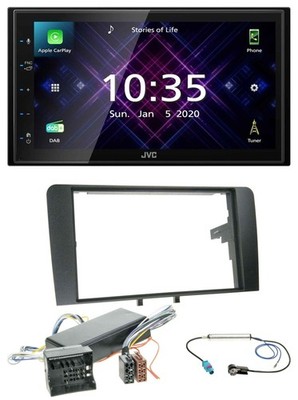 JVC DAB 2DIN MP3 Bluetooth USB Autoradio für Audi A3 8P 06-12 Bose Aktivsystem Q