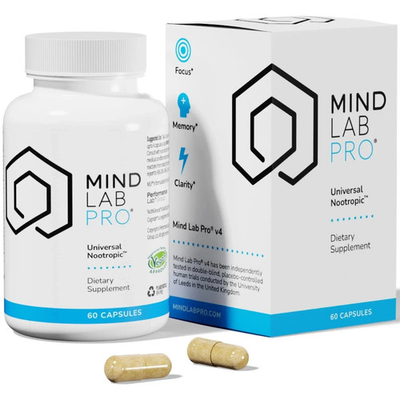 #ad Brain Supplement Mind Lab Pro MLP v4 Nootropic Focus Memory 60 Count Universal $37.99
