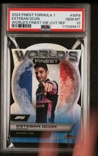 2024 ⛽ PSA-10 Esteban Ocon Topps Finest Formula 1 #WF9 Die Cut #/74