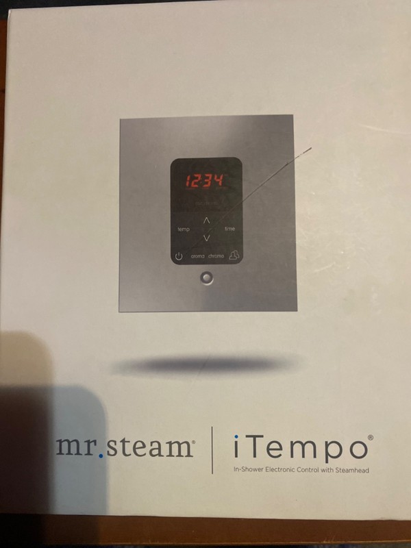 Mr. Steam ROUND Polished Chrome iTempo and SteamLinx Brand New - Open Box