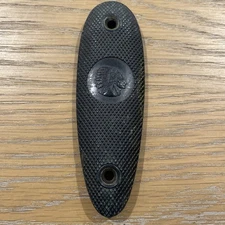 Savage Indian Head logo Plastic Shotgun Buttplate  5 3/8” long