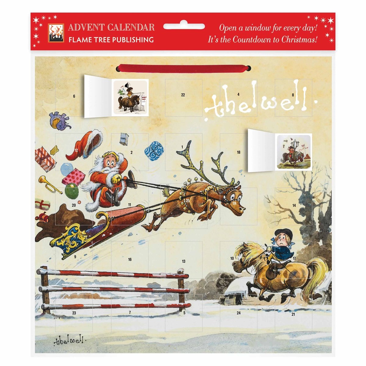 Norman Thelwell: Showjumping Santa Advent Calendar (with stickers) | 2025 - Image 6