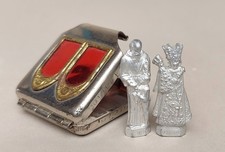 Kleiner alter Taschen Reise Doppel Altar Madonna von Alt&ouml;tting Hl. Bruder Konrad