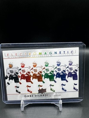 2021-22 Upper Deck Series 1 Electromagnetic #EM2 Gabe Vilardi Los Angeles Kings