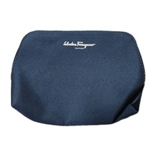 SALVATORE FERRAGAMO , TOILETRY TRAVEL POUCH ZIP CANVAS