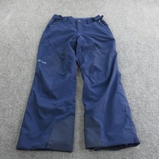 Marmot Snow Pants Youth Large Blue Insulated Ski Water Resistant Cuff Guards