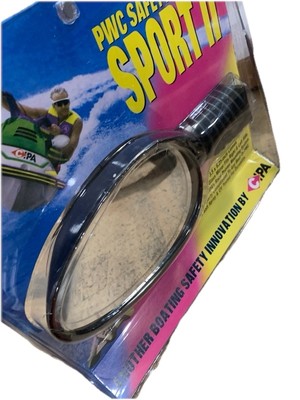 CIPA PWC Sport II Universal Safety Mirror 3.5  x 6.25  Black for Boat, Jet Ski