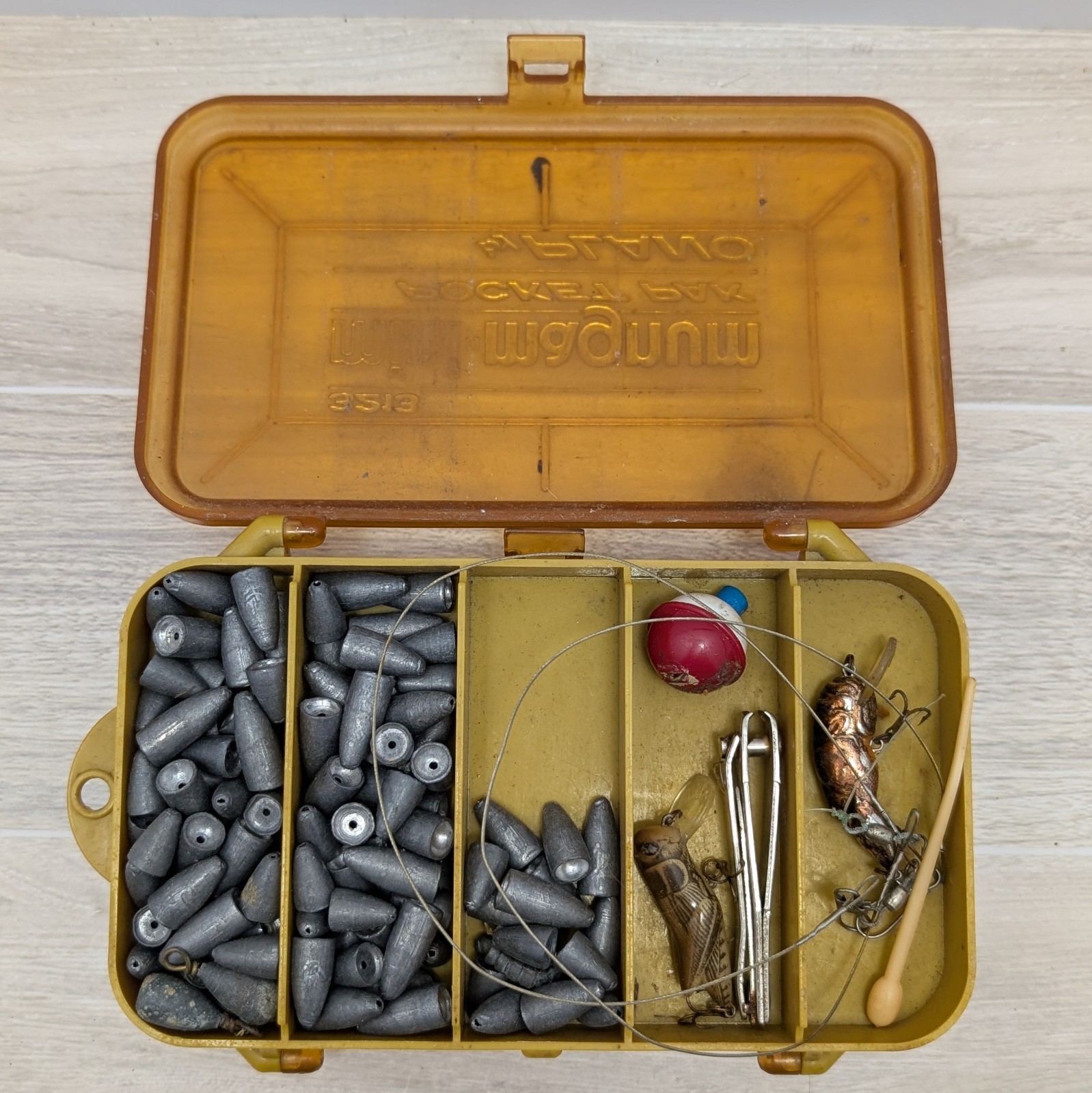 Micro-Magnum #3214 Plano Double Sided Fishing Tackle Box Loaded With Supplies